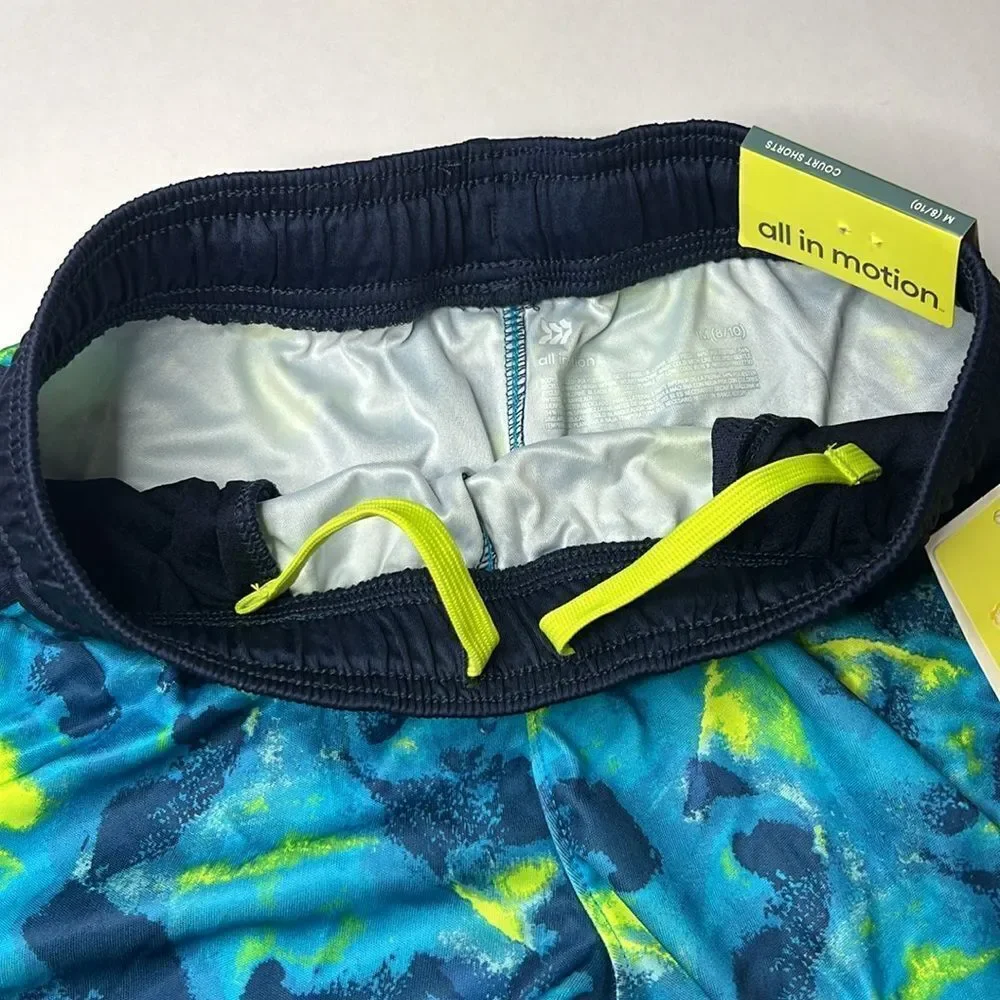 All in Motion Boys Blue Basketball Shorts Size Medium (8/10)